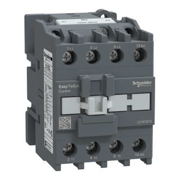 LC1E3210M7 - Contactor,Easy TeSys Control,LC1E,3P(3NO),AC-3/AC-3e,<=440V,32A,220V AC coil,50/60Hz,1NO auxiliary contact