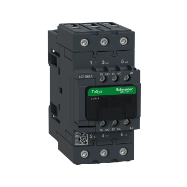 LC1D65AB7 | TeSys D contactor - 3P(3 NO) - AC-3 - <= 440 V 65 A - 24 V AC 50/60 Hz coil