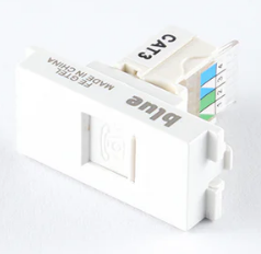 El Sewedy Blue Telephone Outlet White