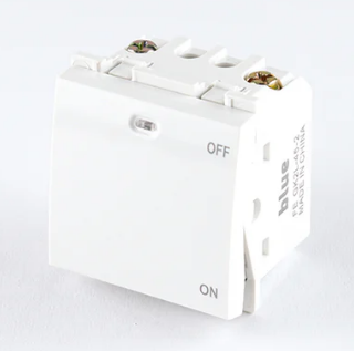 El Sewedy Blue One way switch 45A for AC White