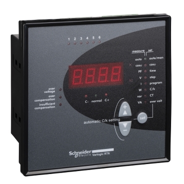 51207 | Schneider Varlogic RT6 Power Factor Controller | 6 Steps, Varlogic NR6