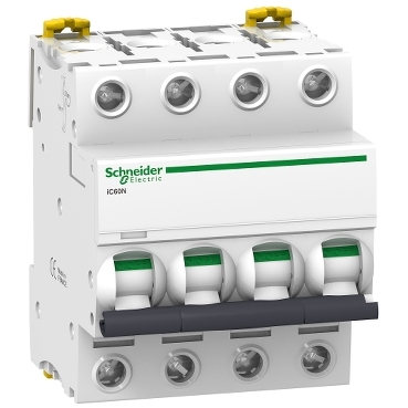 A9F77410 - Miniature circuit-breaker, Acti9 iC60N, 4P, 10 A, C curve, 10 kA Schneider Electric 