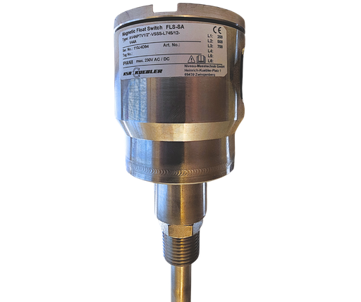 Wika Float Switch (level) Model FLS Standard Version, Connection housing or connector, low voltage