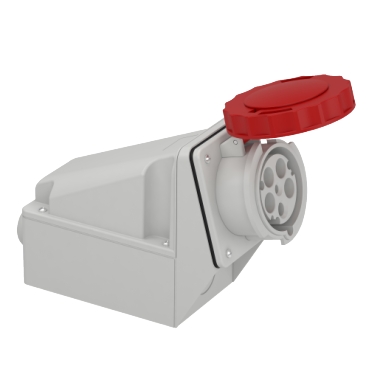 81183 | PratiKa industrial socket - 63 A - 3P + N + E - 380...415 V AC - IP67