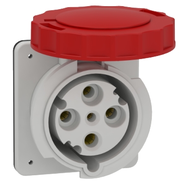 81682 | PratiKa industrial socket - 63 A - 3P + E - 380...415 V AC - IP67