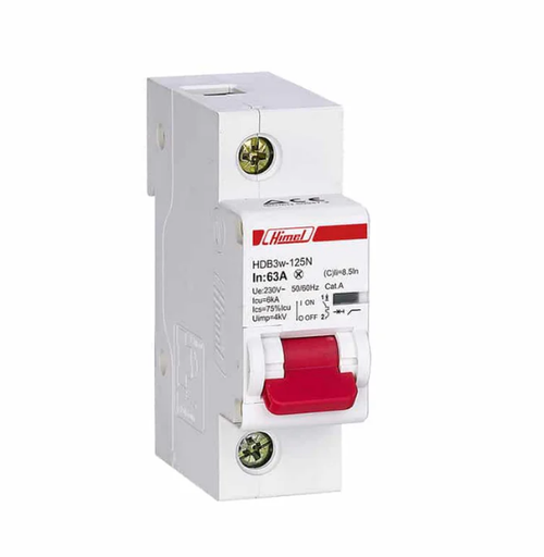 Himel HDB9H Miniature Circuit Breaker HDB9H63A1C16 | 1P, 16A, 10kA, C Curve